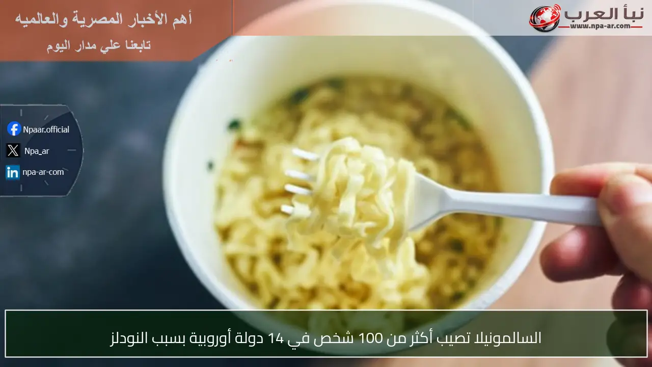 السالمونيلا تصيب أكثر من 100 شخص في 14 دولة أوروبية بسبب النودلز