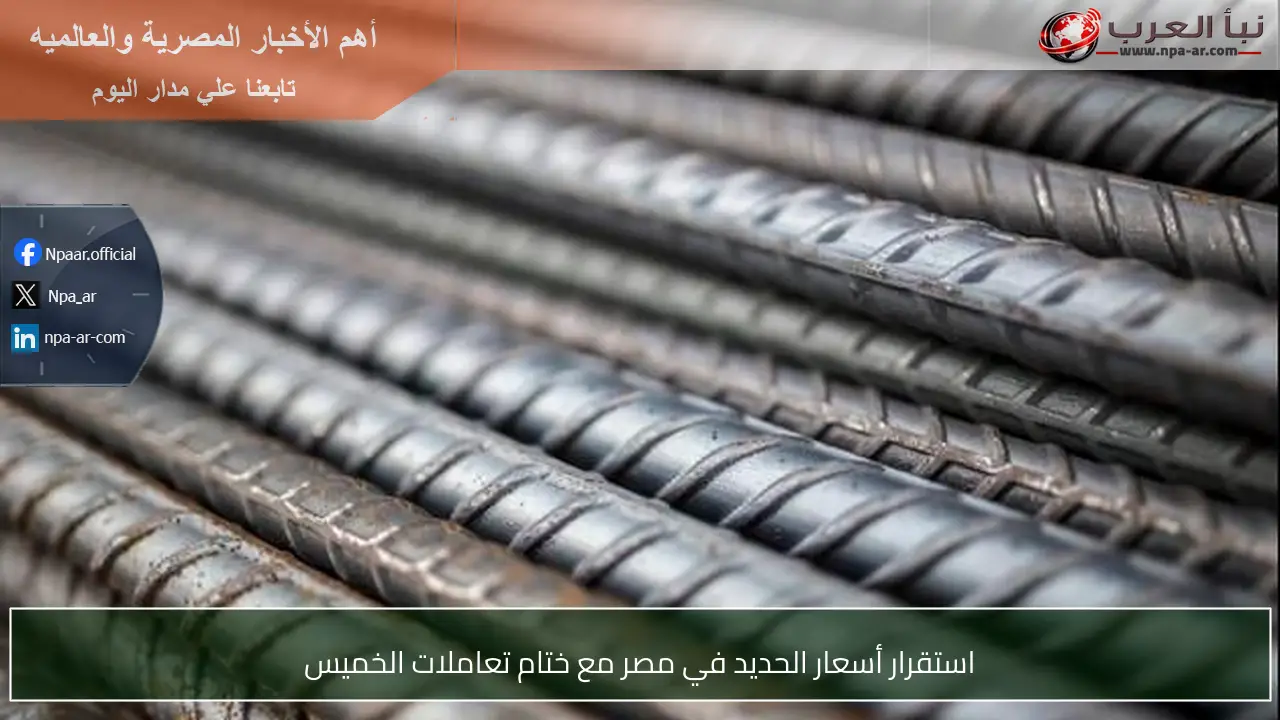 استقرار أسعار الحديد في مصر مع ختام تعاملات الخميس