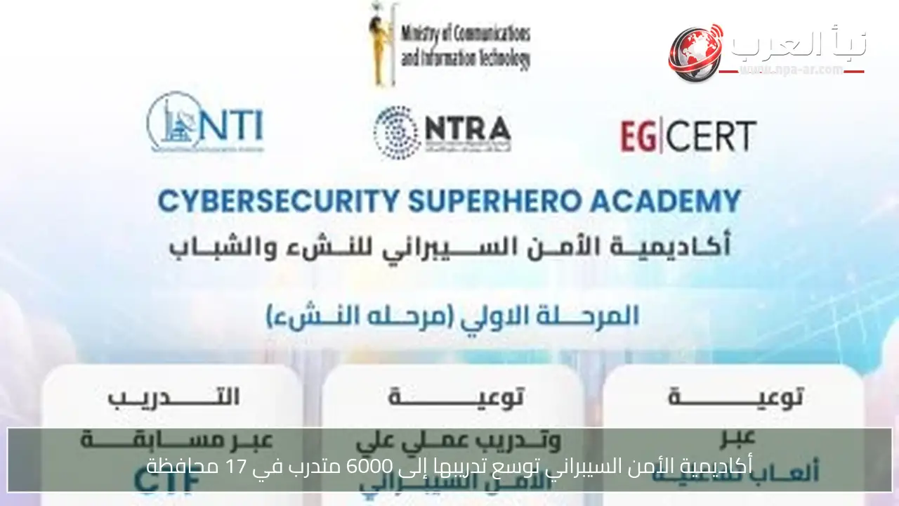 أكاديمية الأمن السيبراني توسع تدريبها إلى 6000 متدرب في 17 محافظة