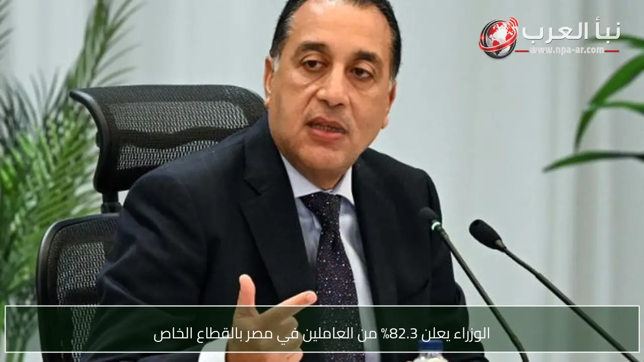 الوزراء يعلن 82.3% من العاملين في مصر بالقطاع الخاص