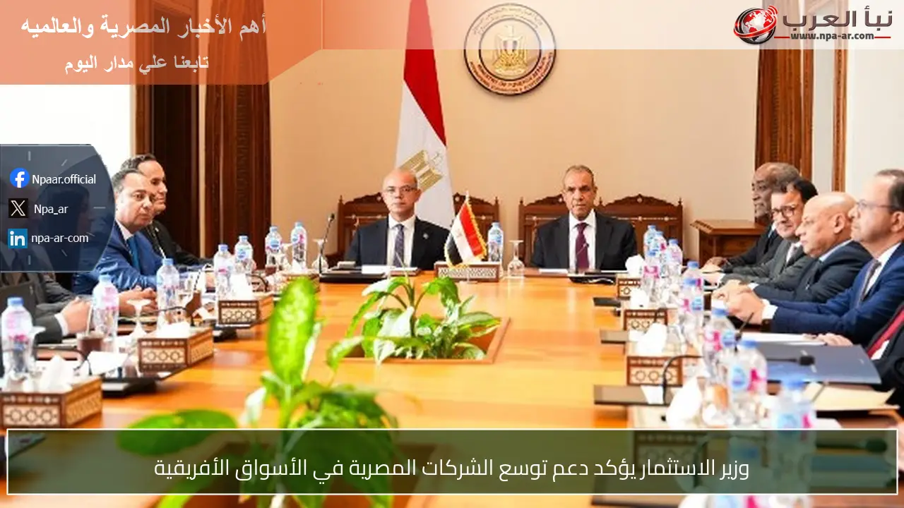 وزير الاستثمار يؤكد دعم توسع الشركات المصرية في الأسواق الأفريقية