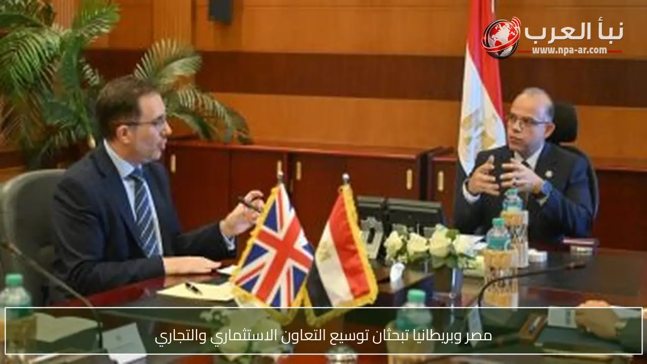 مصر وبريطانيا تبحثان توسيع التعاون الاستثماري والتجاري